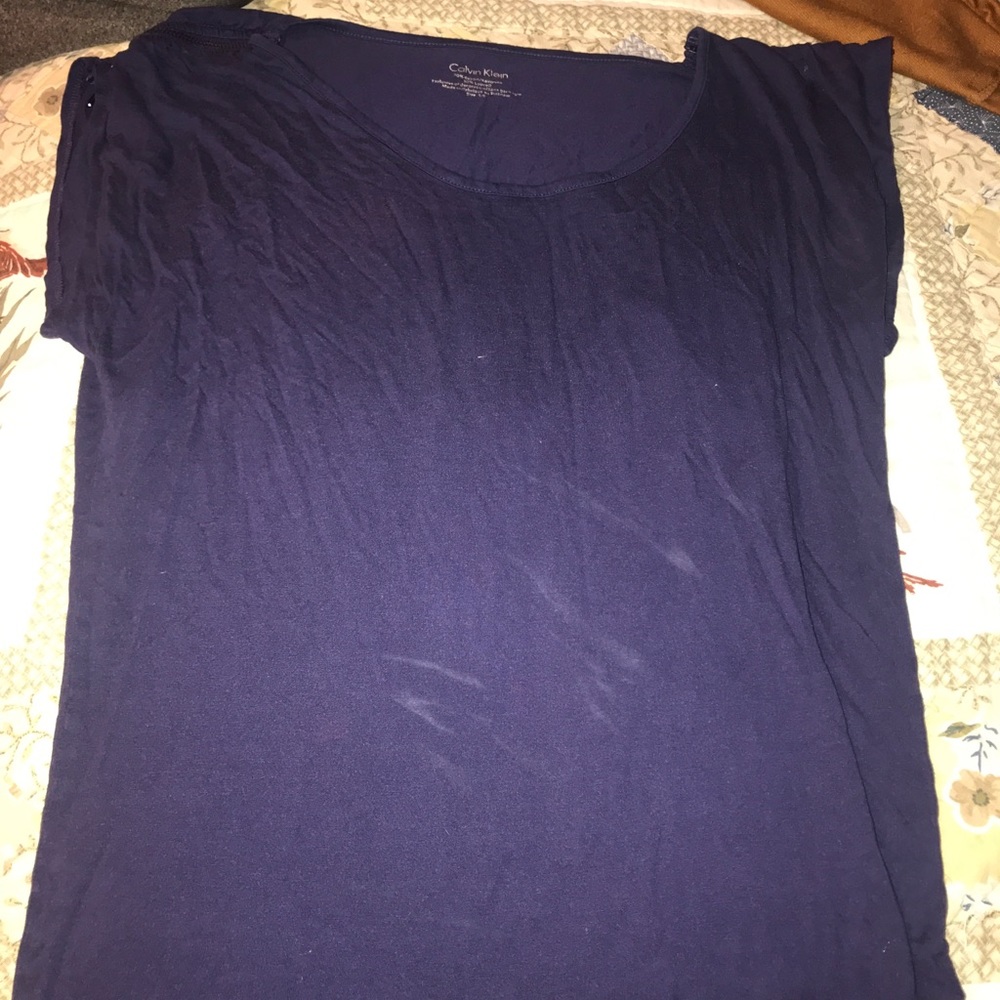 Purple calvin klein short sleeve